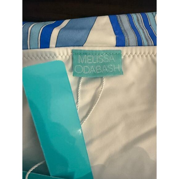 Melissa Odabash Brussels Twirl Blue Print 2 Piece Halter Bikini Swimsuit Set 12 - Picture 16 of 16